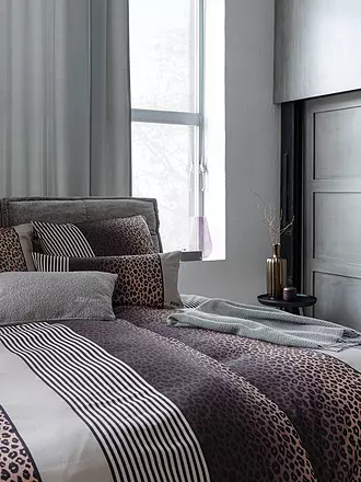 JOOP | Biancheria da letto in raso LEO 70x90cm / 140x220cm Stone | grau